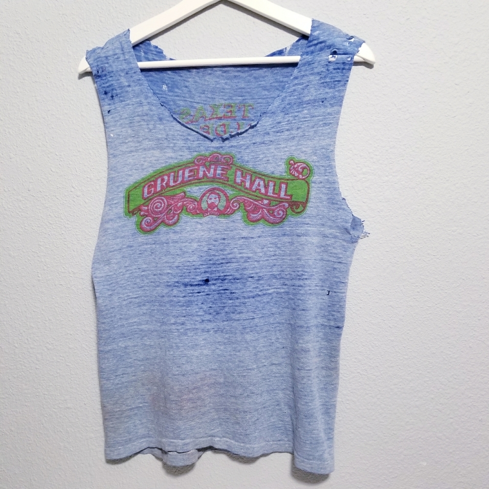 Vintage 70's 80's Gruene Texas Oldest Dancehall t shirt
